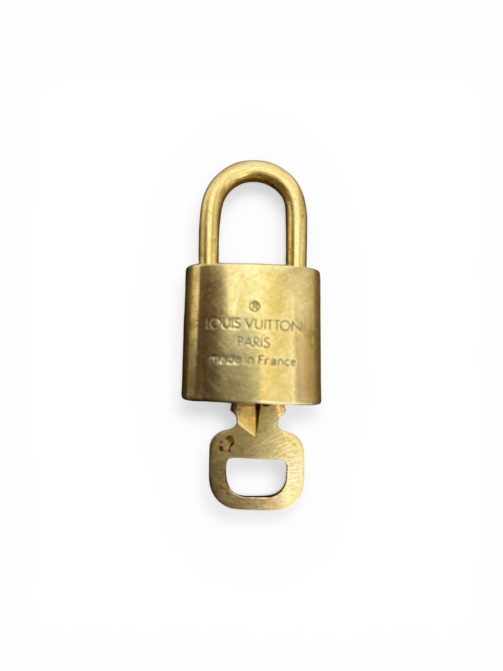 Louis Vuitton Brass Padlock & Key Set | Made in France #311 - Picture 2 of 3